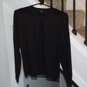 Classic Black Cardigan, Size Small